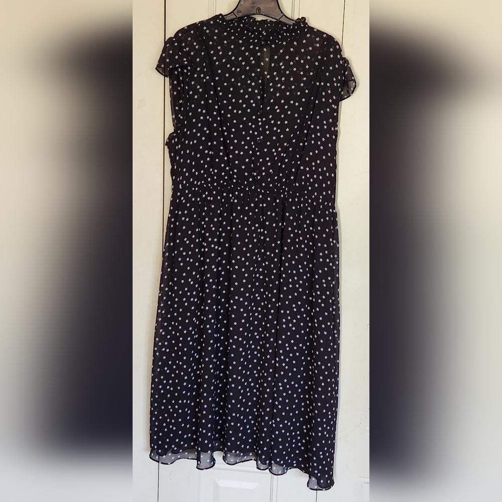 Torrid Black and White Star Midi Dress